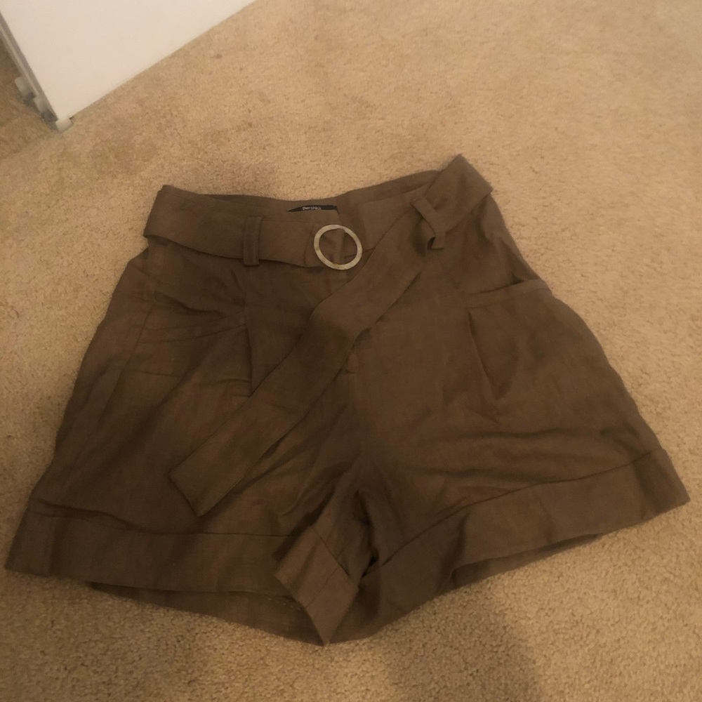 ASOS Belted Paperbag High Waist Shorts